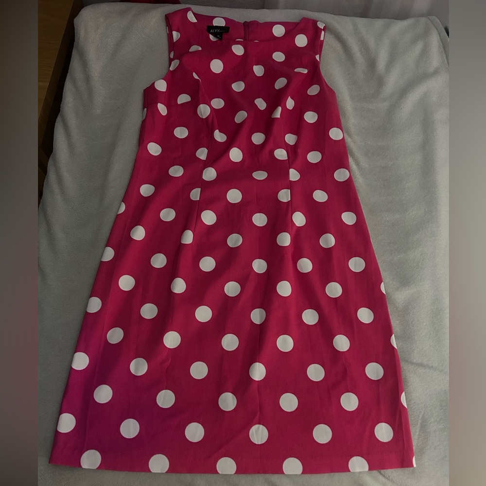 Pink with White Polka Dots Dress